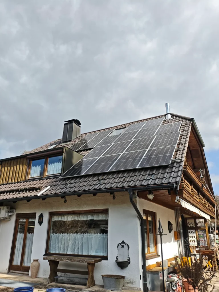 Photovoltaikanlage auf einem Wohnhaus